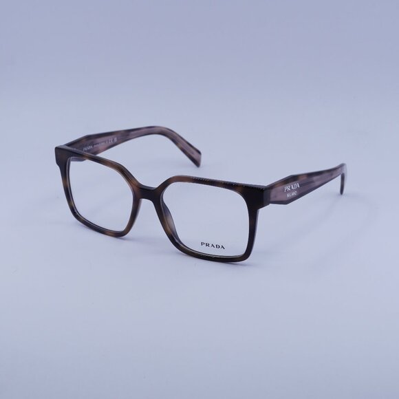 Prada PRB03V 23A1O1 Eyeglasses Havana Muave 54mm Square Frame - Picture 1 of 11